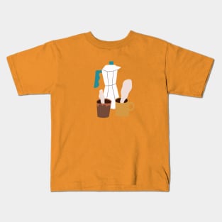 Coffee for two Kids T-Shirt